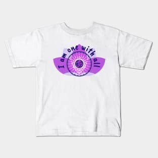 7th Crown Chakra Mandala Kids T-Shirt